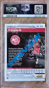 2018 Panini Chronicles Trae Young #575 Yellow Gold #9/10 Rookie PSA 10